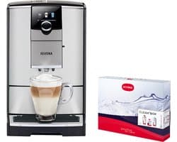 Nivona 799 volautomaat espressomachine RVS met automatische melkopschuimer [incl. gratis schoonmaakpakket twv 37,99 en gratis koffie van Koepoort Koffie]]