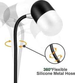 PriFri - 3 in 1 draadloze oplader, Bluetooth luidspreker, LED lamp, Zwart — thumbnail 2