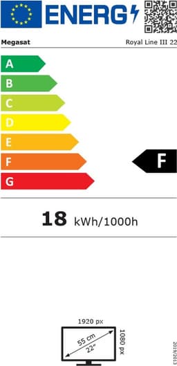 Megasat Royal Line III 22" Camping TV 12 en 24V met Triple Tuner en Fastscan (zonder voet) — thumbnail 5