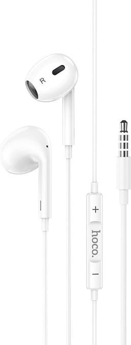 HOCO M1 Max Crystal - In Ear Oordopjes - Met draad en microfoon - 3,5mm Jack Aansluiting - Wit — thumbnail 2