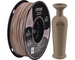 Eryone - Hout - PLA Filament - 1Kg 1.75mm - Voor 3D-printer en 3D-pen - Light Wood