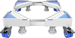 Wasmachine Verhoger - Meubelroller - Verhoger Wasmachine - Wasmachine Sokkel - Verstelbaar - Wieltjes — thumbnail 2