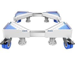 Wasmachine Verhoger - Meubelroller - Verhoger Wasmachine - Wasmachine Sokkel - Verstelbaar - Wieltjes