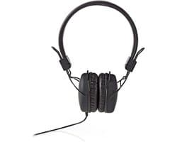 Nedis Bedrade On-ear Koptelefoon - 3,5 mm - Kabellengte: 1.20 m - Zwart