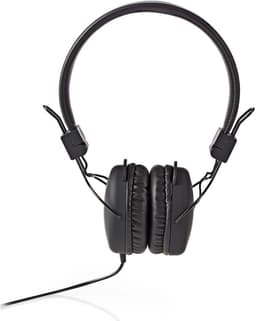 Nedis Bedrade On-ear Koptelefoon - 3,5 mm - Kabellengte: 1.20 m - Zwart — thumbnail 1