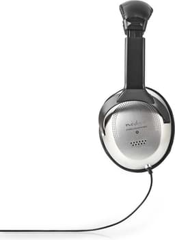 Nedis Bedrade Over-ear Koptelefoon - 3,5 mm - Kabellengte: 2.70 m - Volumebediening - Zilver / Zwart — thumbnail 5