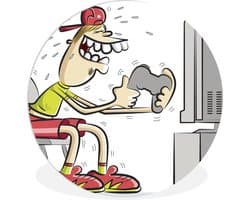 WallCircle - Wandcirkel ⌀ 90 - Gamer - Televisie - Console - Ronde schilderijen woonkamer - Wandbord rond - Muurdecoratie cirkel - Kamer decoratie binnen - Wanddecoratie muurcirkel - Woonaccessoires