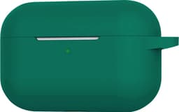 Hoesje - Geschikt voor Apple AirPods 3 - met Clip - Siliconen Hoes - Silicone Case Cover - Turquoise Groen — thumbnail 3