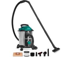 VONROC Nat- en droogzuiger – Alleszuiger - Stofzuiger – 1400W – Blaasfunctie – 20L tank – 3m slang - 6m stroomkabel