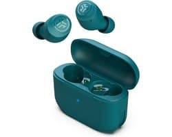 JLab Go Pop Draadloze Oordopjes - Bluetooth Oortjes Draadloos - 35 uur Batterijduur - Be Aware Audio - Met Microfoon - Geschikt voor Android en Apple - Groen