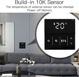 TechU™ Smart Thermostaat Thin – Wit – Alleen voor CV-ketel – App & Wifi – Google Assistant & Amazon Alexa – Persoonlijk programma instelbaar — thumbnail 5