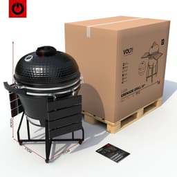 VOLT! BBQ 24 Inch - Houtskoolbarbecues - Ø63cm - Luxe Afwerking — thumbnail 2