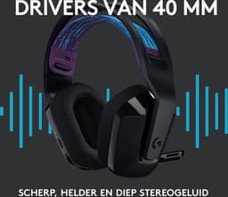 Logitech G535 Lightspeed Draadloze Gaming Headset Zwart — thumbnail 3