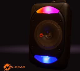 N-GEAR The Flash 610 - Bluetooth Speaker - Karaoke Set - Partybox met 1 Microfoon - Zwart — thumbnail 4