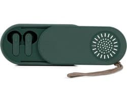 BRAINZ 2-in-1 Earbuds & Speaker Groen