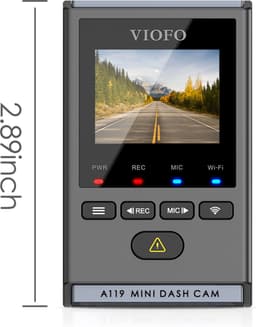 VIOFO A119 Mini - Dashcam 2023 - Ultra compact - Quad HD 2K - GPS en Wi-Fi — thumbnail 3