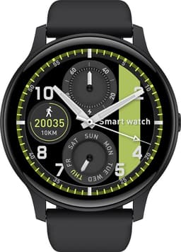 Belesy® SUAVE - Smartwatch Heren – Smartwatch Dames - Horloge – Stappenteller – Calorieën - Hartslag – Sporten - Je eigen foto als wijzerplaat - Kleurenscherm - Full Touch - Bluetooth Bellen – Silicone – Zwart - Moederdag — thumbnail 4