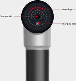 Igoods Massage gun - 6 Vibratieniveaus - Spierherstel en Relax massage - Zwart — thumbnail 4