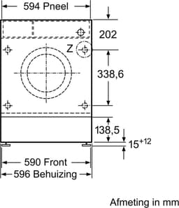 Bosch WIW24342EU - Serie 6 - Inbouw Wasmachine - 1200 rpm - ENG Display - Energielabel C - Zeer stil — thumbnail 14