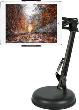 Universele Tablet / Smartphone houder /  Tafelmodel met flexibele armen- Zwart — thumbnail 5