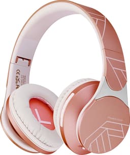 PowerLocus EDGE - Draadloze Koptelefoon - Koptelefoon Draadloos - Bluetooth Headphone - Over-Ear - FM Radio - Micro SD - Microfoon - inkl. Case - Rose Gold — thumbnail 5