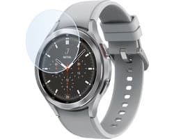 Screenprotector - Geschikt voor Samsung Galaxy Watch 4 Classic 42 mm - Extra Sterk - Tempered Glass - Gehard Glas - Beschermglas Screen Cover - Bescherm Protector voor Smartwatch