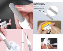 Togadget® - Schoonmaakkits oordopjes - Airpods Pro 3 2 1 Cleaner Kit - Bluetooth Oortelefoon Cleaning Pen - Oordopjes Case Cleaning Tools - Apple Airpods Schoonmaakset 3-in-1- Air Pod Oordopjes Reinigen Schoonmaken — thumbnail 2