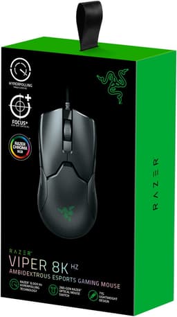 Razer Viper 8KHz - Tweehandige Bedrade Gaming Muis - 20.000 DPI - Optisch - Zwart — thumbnail 3
