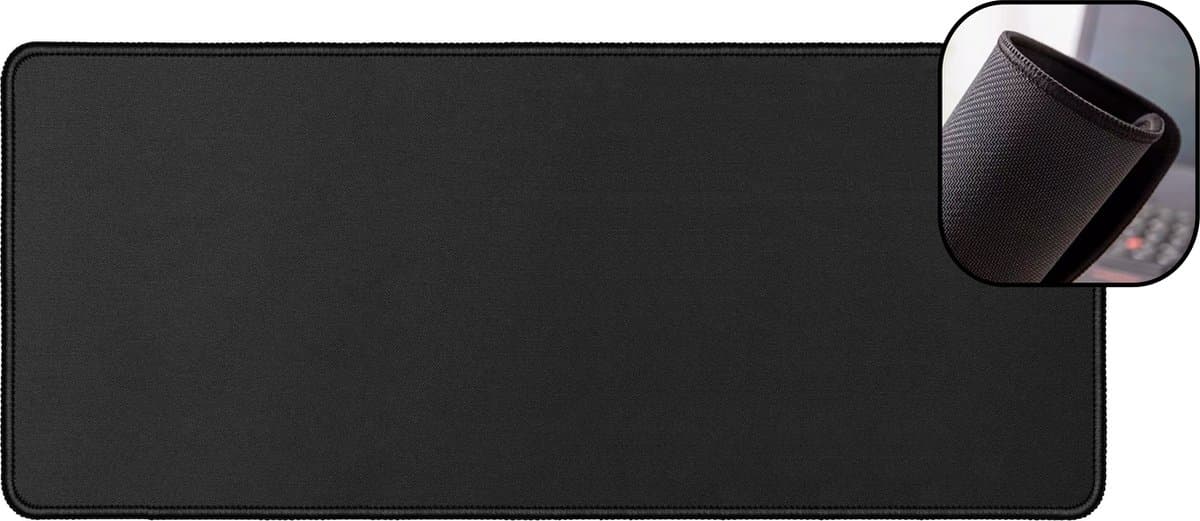Rainbecom - Zwart - 700 x 300 x 2 mm - XL - Gaming Muismat - Antislip mat — afbeelding 1