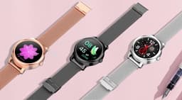 Belesy® SMART - Smartwatch Dames - Smartwatch Heren - Horloge - Stappenteller - 1.3 inch - Kleurenscherm - Full Touch - Bluetooth Bellen - Roségoud - Staal — thumbnail 19