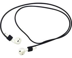 Silicone koord / Strap geschikt voor pods Oortjes - Zwart -