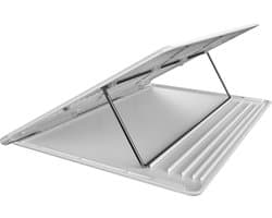 Baseus Mesh Ergonomische Laptop Standaard - Ventilerende Opvouwbare Houder voor 10 t/m 15 inch Laptops - Portable Desktop Koelstandaard - Wit