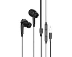 HOCO M1 Pro - In Ear Oordopjes - Oortjes met draad en microfoon - 120cm kabel - Zwart