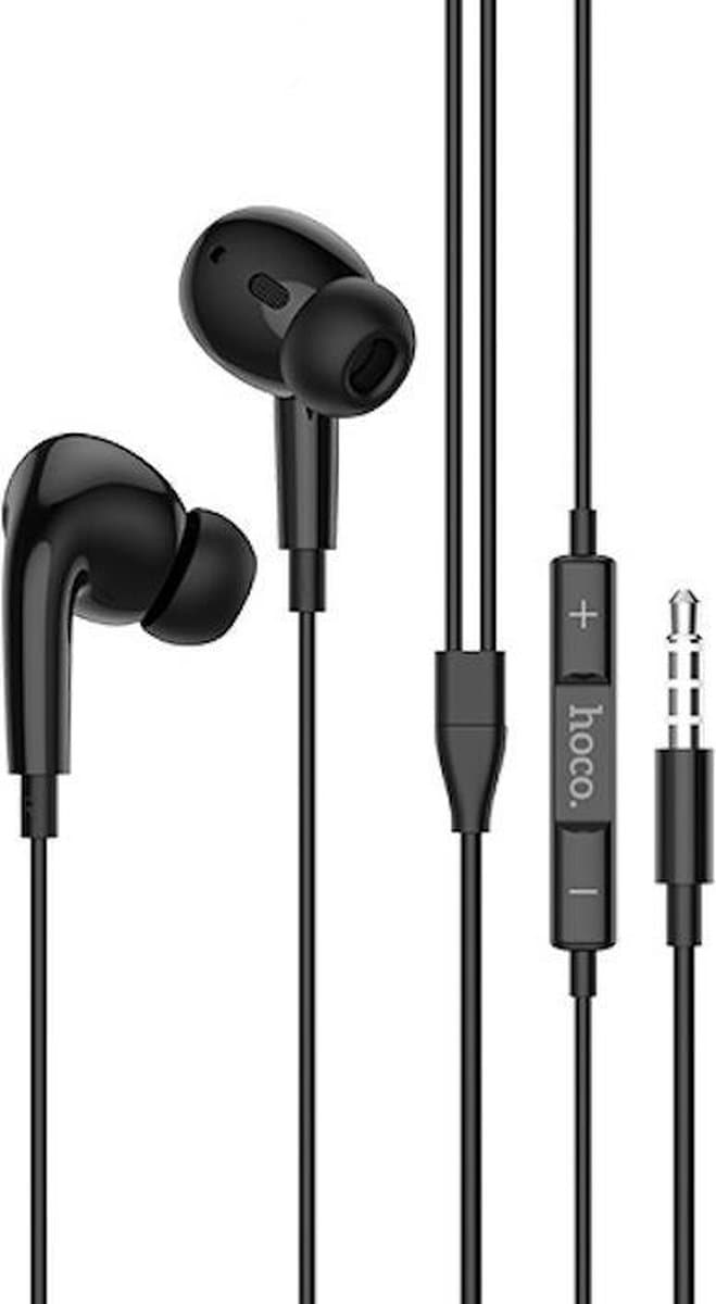 HOCO M1 Pro - In Ear Oordopjes - Oortjes met draad en microfoon - 120cm kabel - Zwart — afbeelding 1