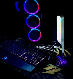Headset standaard via USB-C - Koptelefoon houder - met RGB verlichting - USB — thumbnail 4