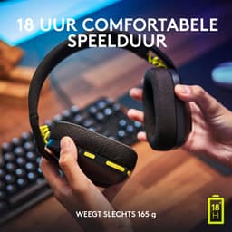 Logitech G435 LIGHTSPEED - Draadloze Gaming Headset - Bluetooth - PC, Mobile - Zwart — thumbnail 10