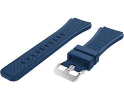 CHPN - Horlogebandje - Bandje geschikt voor Samsung - Samsung Galaxy Sportbandje - Donkerblauw - 45MM/46MM - Horlogeband - Armband -Polsband - Smartwatch