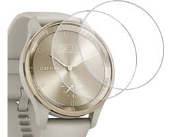2x Geschikt voor Garmin Vivomove Trend Screenprotector - Beschermglas Folie Geschikt voor Garmin Vivomove Trend