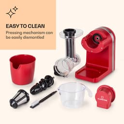 Klarstein Bella Elegance Sappers 200 W, Sapcentrifuge met 400 ml, BPA-vrij, antislip standvoet, max. continue bedrijfstijd: ca. 20 minuten, eenvoudige reiniging, rood — thumbnail 3
