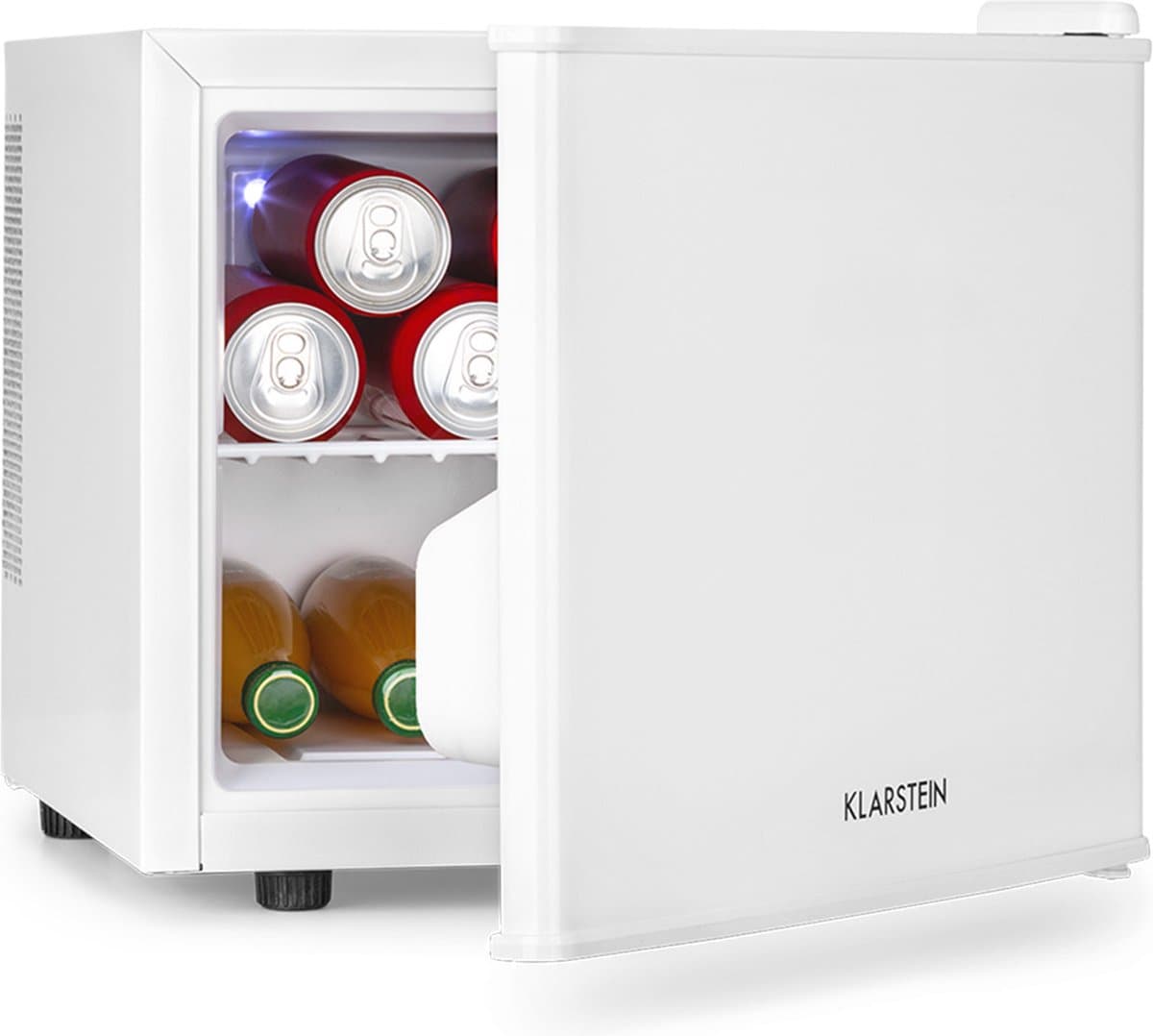 Klarstein Geheimversteck Mini koelkast - Barmodel - 2 Niveaus - 17 Liter - 26 dB - Thermo-elektrisch - Wit — afbeelding 1