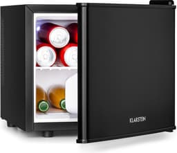 Klarstein Minibar Happy Hour 5-15°C Geruisloos: 23 dB : LED Verlichting - Zwart - 17L - voor Hotelkamer - Compact - Mini Fridge Kleine Koelkast Hotelkoelkast Drankkoeler Compact Koelkast — thumbnail 1