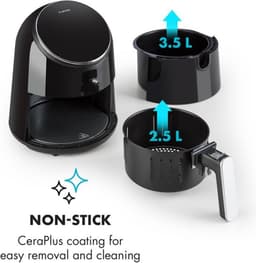 AirVital heteluchtfriteuse 1300W 2,5L CeraPlus anti-aanbaklaag touch zwart — thumbnail 5