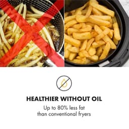 AirVital heteluchtfriteuse 1300W 2,5L CeraPlus anti-aanbaklaag touch zwart — thumbnail 10
