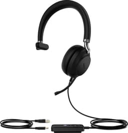 Yealink UH38 Mono UC Headset Bedraad en draadloos Hoofdband Kantoor/callcenter Bluetooth Zwart — thumbnail 3
