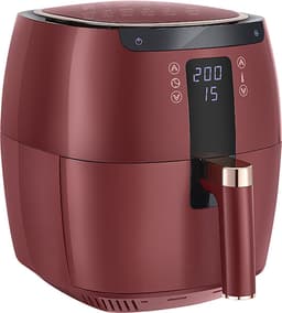 Swiss Pro+ - SP-DAF7LR - airfryer XXXL - Intelligente Heteluchtfriteuse Digitaal- 7 L - XXXL - New Model 2026 - GRATIS Recepten Boek - Touchscreen - TURBO Opwarmen - Rood - 7 liter — thumbnail 10