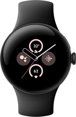 Google Pixel Watch 2 - Zwart - Met GPS - Hartslagmonitor - Stressmanagement - Zwarte Siliconenband — thumbnail 1