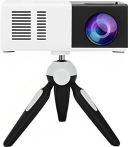Mini Beamer - Input tot 1920x1080 - Inclusief statief - Projector - Mini Projector - HDMI - USB - Zwart / Wit - Draagbaar - Ingebouwde speaker — thumbnail 2