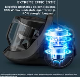 Rowenta Green Force Cyclonic Effitech+ RO7C66 - Stofzuiger - Zonder Zak - Energiezuinig - Geschikt voor Allergieën — thumbnail 4