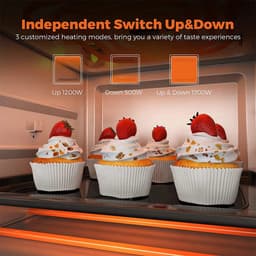 Biolomix Oven Airfryer combi - RVS - 11 in 1 - Touchscreen - Hulpmiddelen Inbegrepen - Broodrooster - airfryer xxl — thumbnail 9