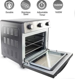 MaxxHome Airfryer - Heteluchtoven - Hete lucht Friteuse - Bakoven met Hete lucht - Grillfunctie - 28L - 1600W — thumbnail 11